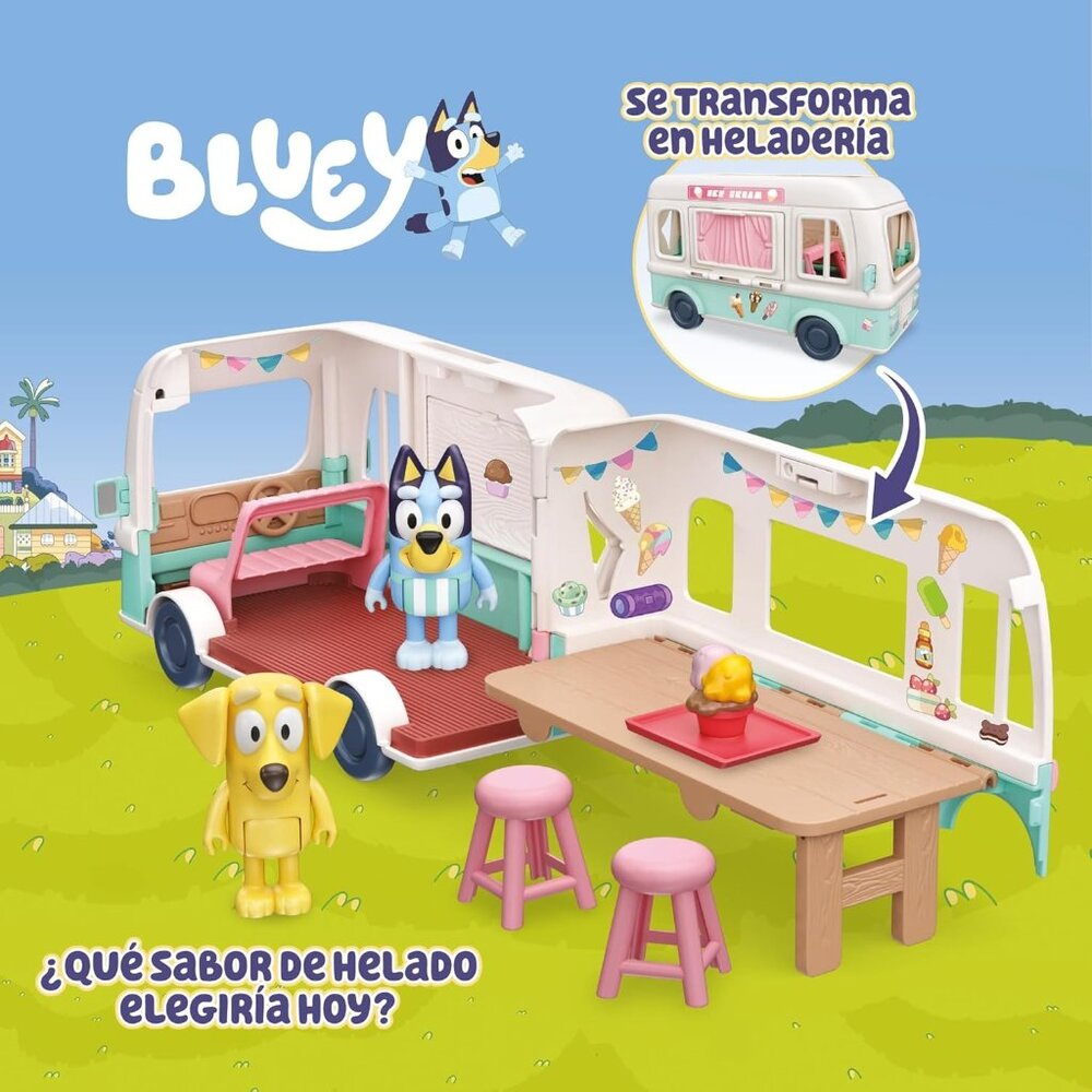 Bluey's Ice Cream Truck Transforming Playset - Picture 7 of 8